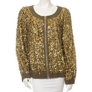 TORY BURCH Sequins Silk Jacket.